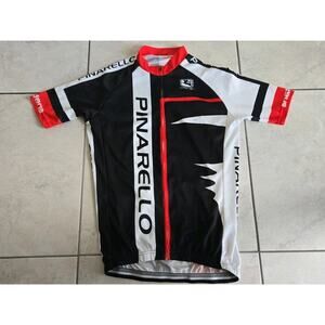 Pinarello Think Asymmetric Cycling Jersey Mens Medium Full Zip Bike